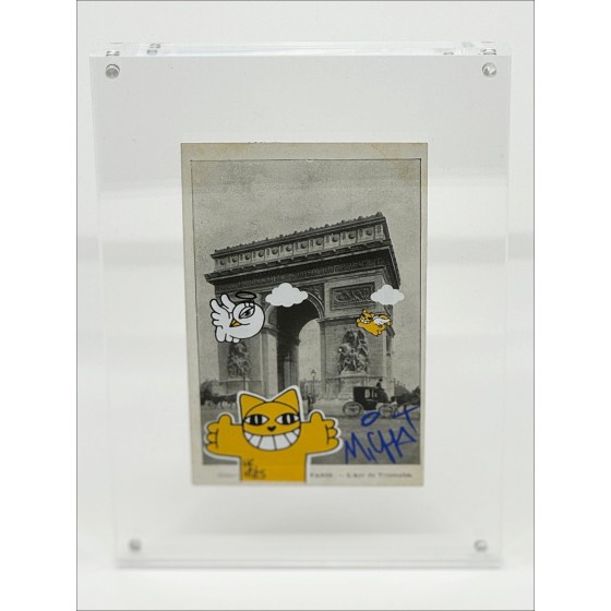 ➤ serigrafia su cartolina M.Chat - Paris 18/25