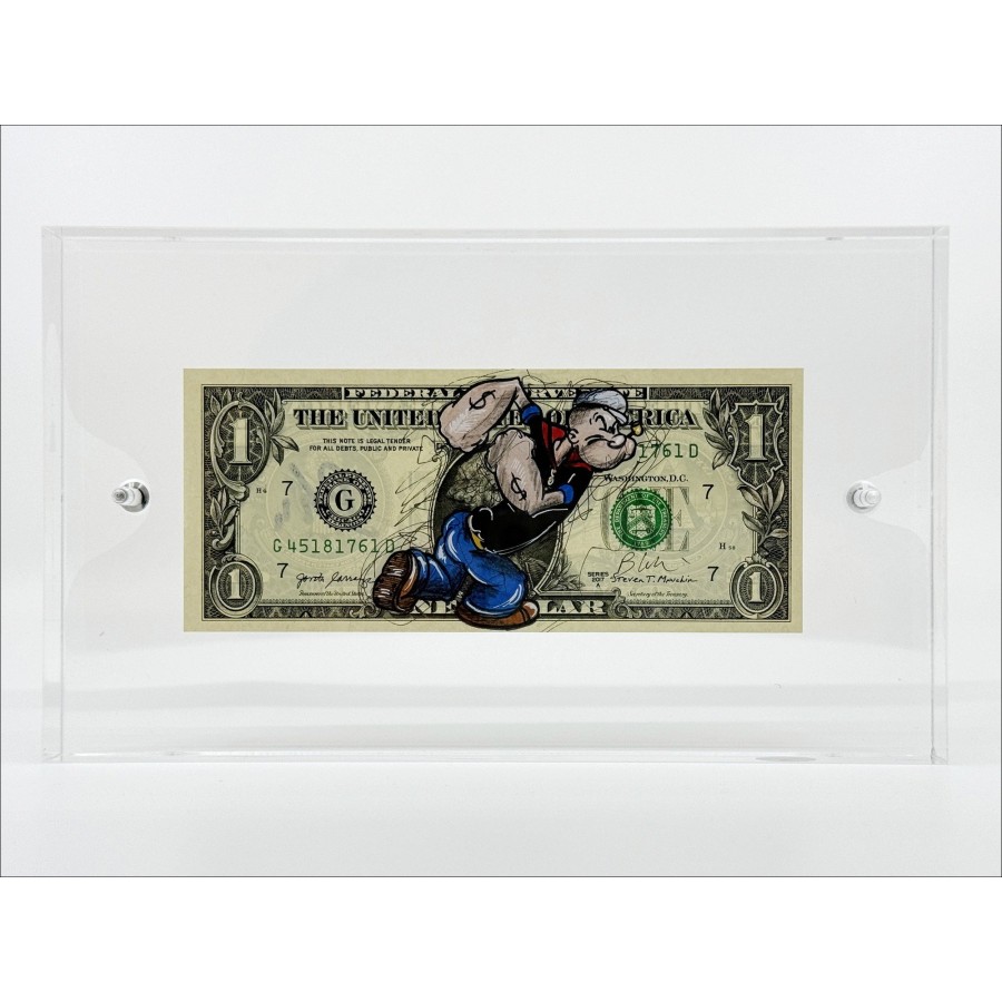 ➦ Popeye de Pazblandina dessin original sur Dollar $ 