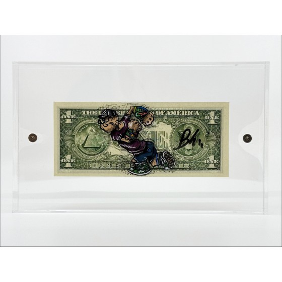 ➦ Pozblandia Popeye Original Disegno su dollaro 