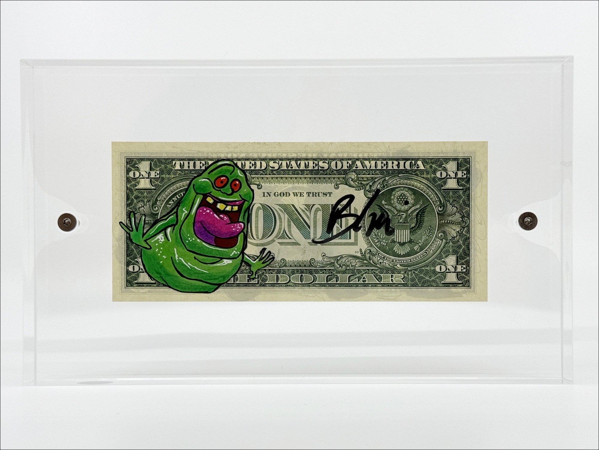 PAZBLANDINA: Ghostbusters on dollaro, disegno originale, 2024