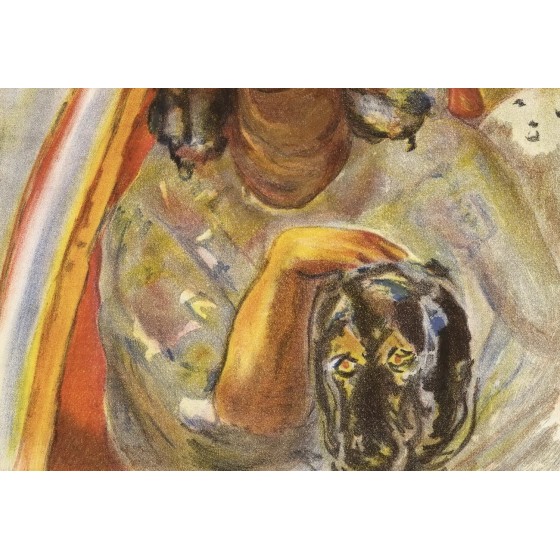 Pierre Bonnard - Lithographie "Mädchen in einem Boot" 35x26cm - 1939