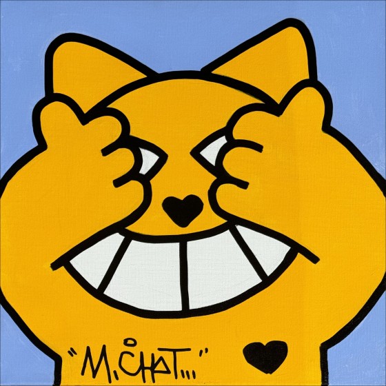 ▷ Niet gezien door m.chat, 2024 | Acryl op canvas