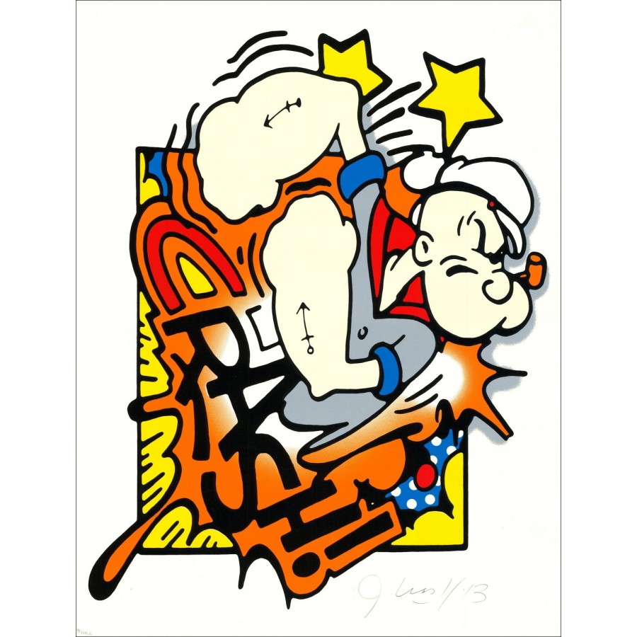 Crash John Matos "Popeye" 2013 - Originalsidecreen 65x50cm