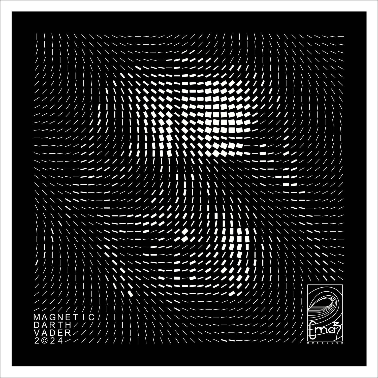 CMAB "Magnetic Darth Vader" 2024 - Inchiostro in alluminio, in edizione limitata