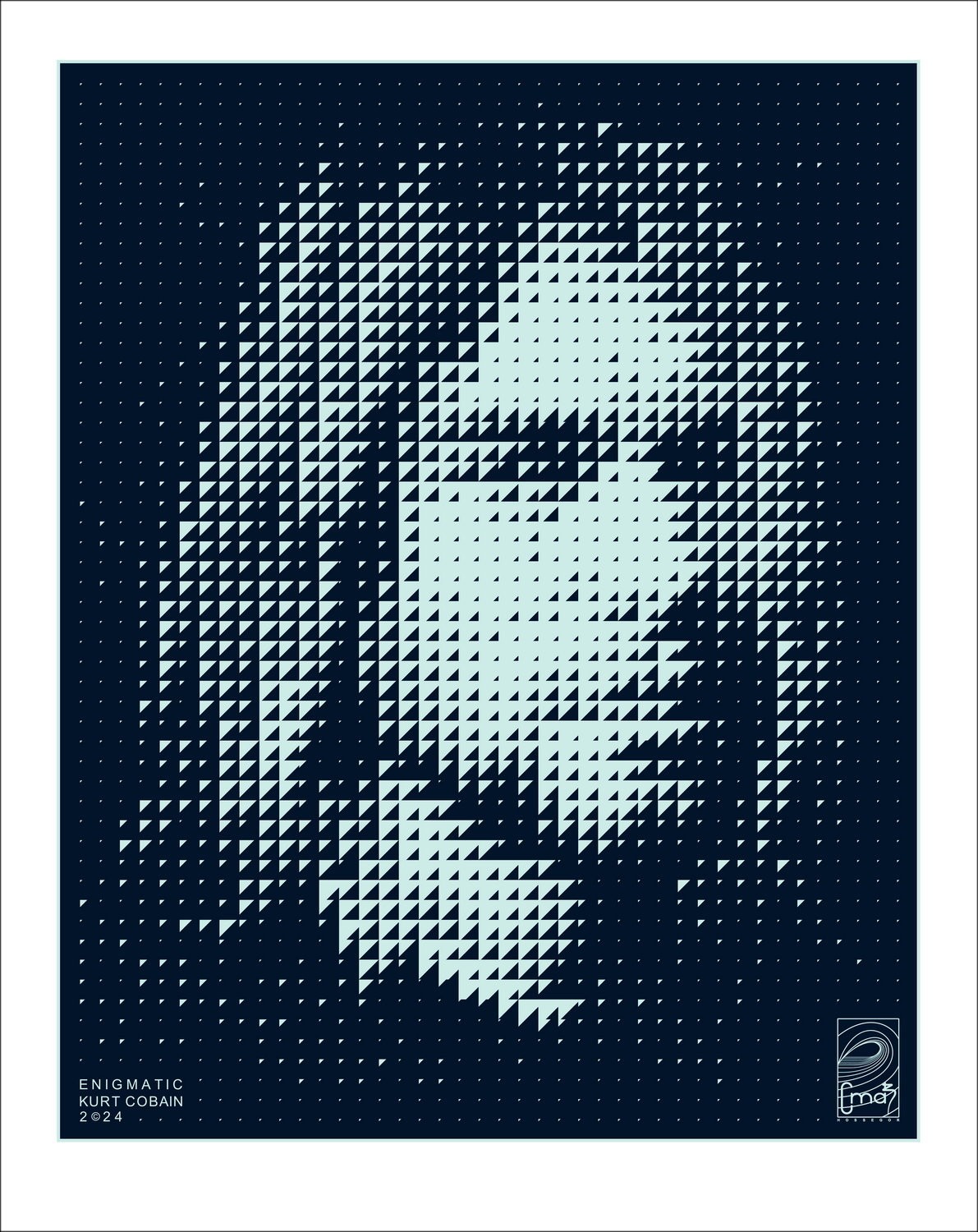 CMAB "Enigmatic Kurt Cobain" 2024 - Lavoro su Alluminio, 1/8 edizione