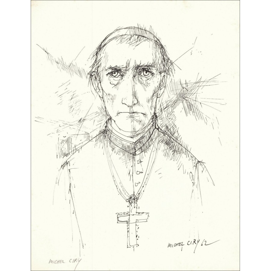 Michel Ciry - 1963 Litografía de un formato de 27x21cm firmado por el artista