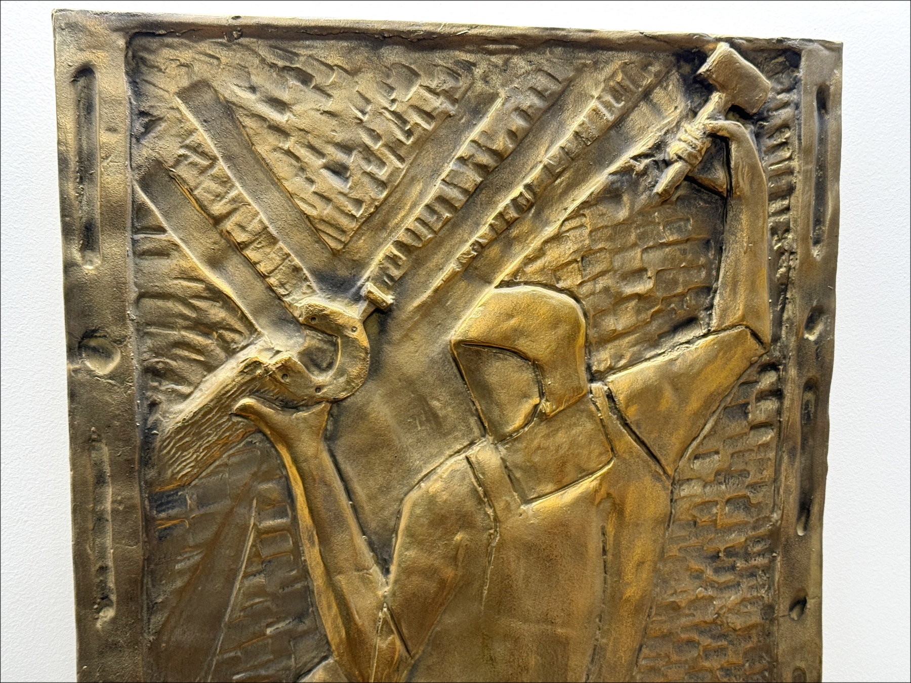 Louis Toffoli: Bajorrelieve original en Bronce "The Marshal-Ferrant" 64x51cm - 1986