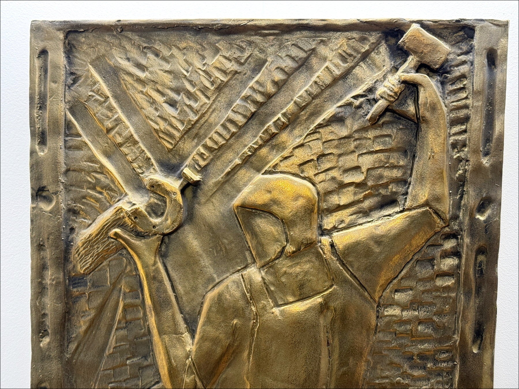 Louis Toffoli: Bajorrelieve original en Bronce "The Marshal-Ferrant" 64x51cm - 1986
