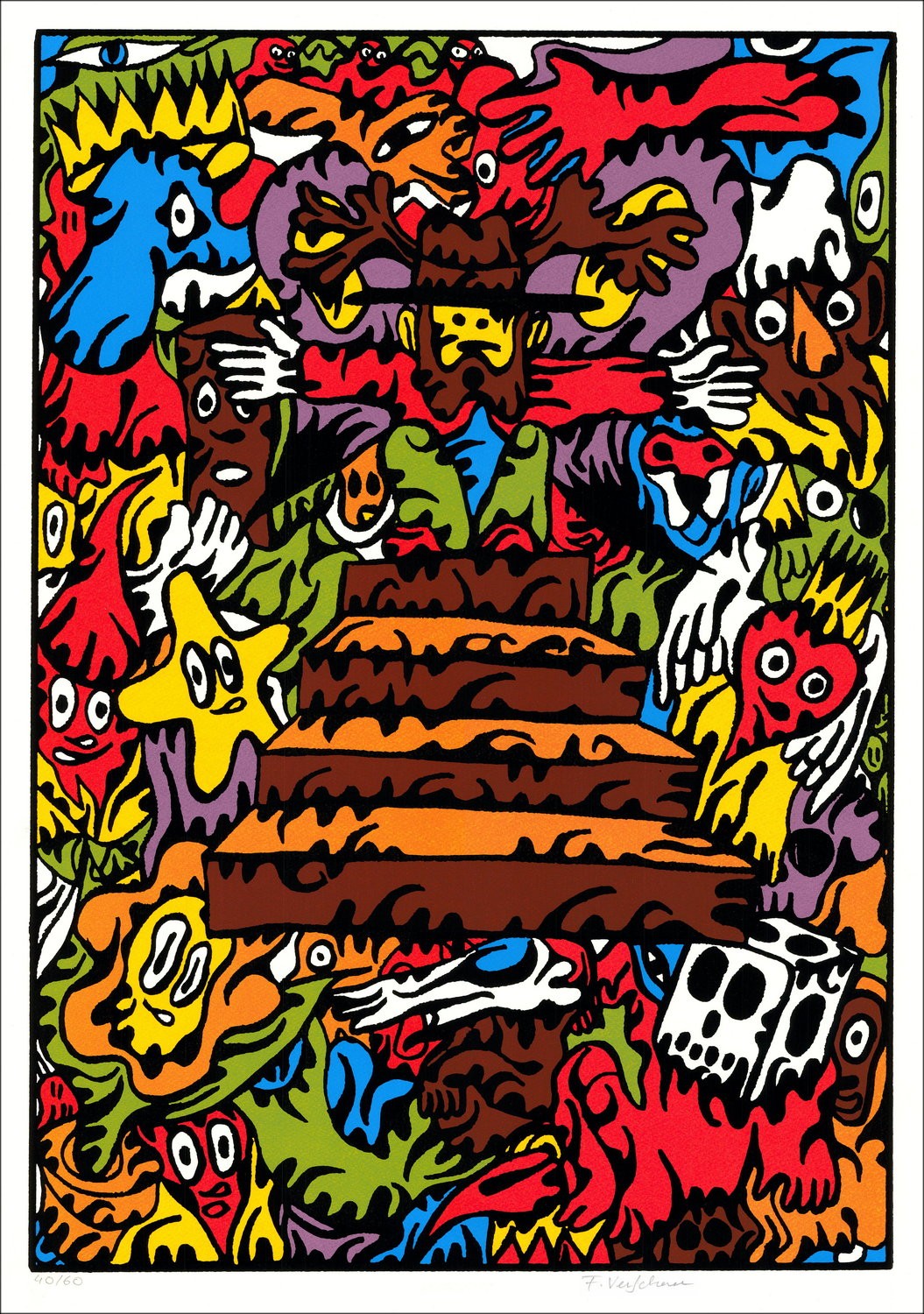 Fabien Verschaere - Trap naar Heaven, Silkscreen