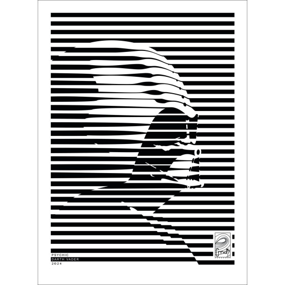 "Darth Vader Psychic" di CMAB 2024 - Lavoro sull'alluminio, in edizione limitata
