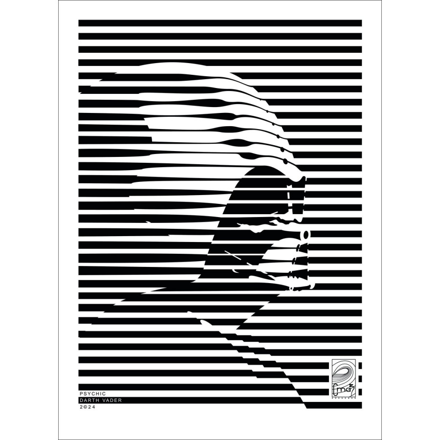 "Psychic Darth Vader" por CMAB 2024 - Trabajo en aluminio, edición limitada