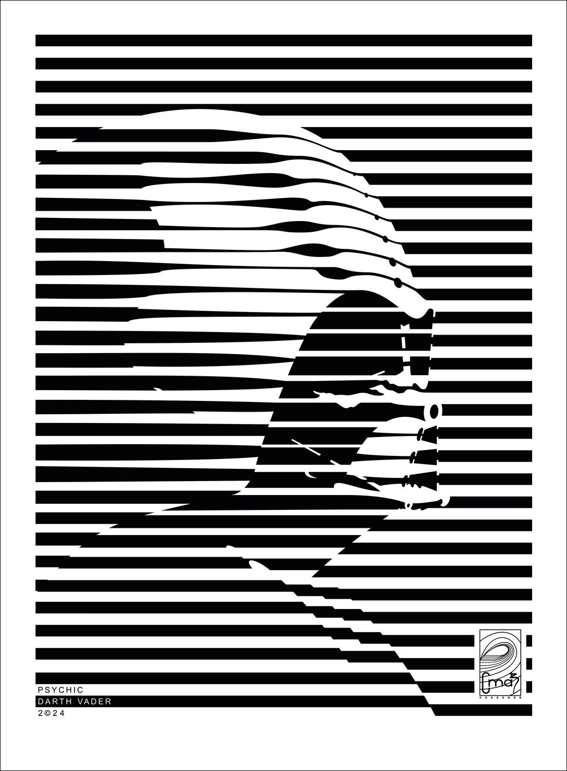 "Darth Vader Psychic" di CMAB 2024 - Lavoro sull'alluminio, in edizione limitata