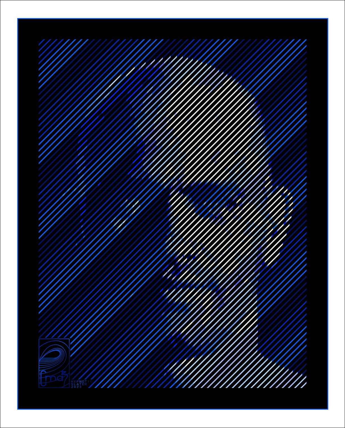 "HypnoticSlater" by CMAB 2023 - Unique Art on Aluminium, Limited Edition