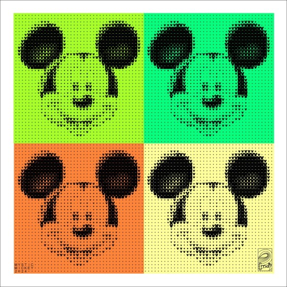 "MysticMickey" door CMAB 2024 - Exclusief werk op aluminium