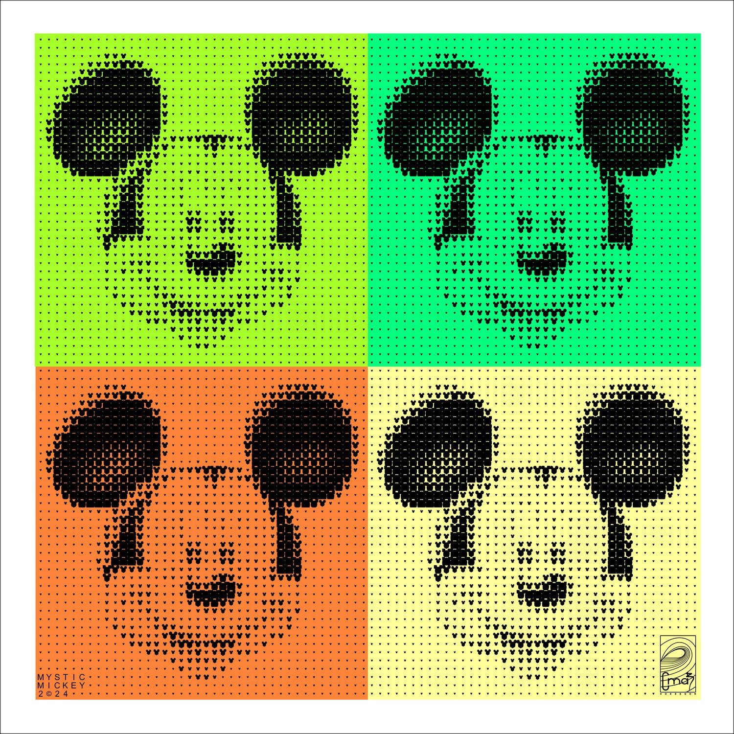 "MysticMickey by CMAB 2024 - Trabajo exclusivo sobre aluminio