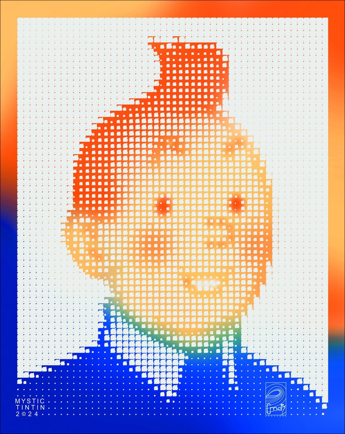 "Mysticintintin" von CMAB 2024 - Arbeit an Aluminium, sehr limitierte Auflage