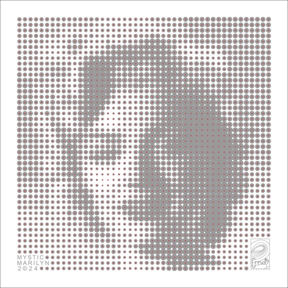 "MysticMarilyn - GreyRed CMAB 2024 - Edición limitada en aluminio