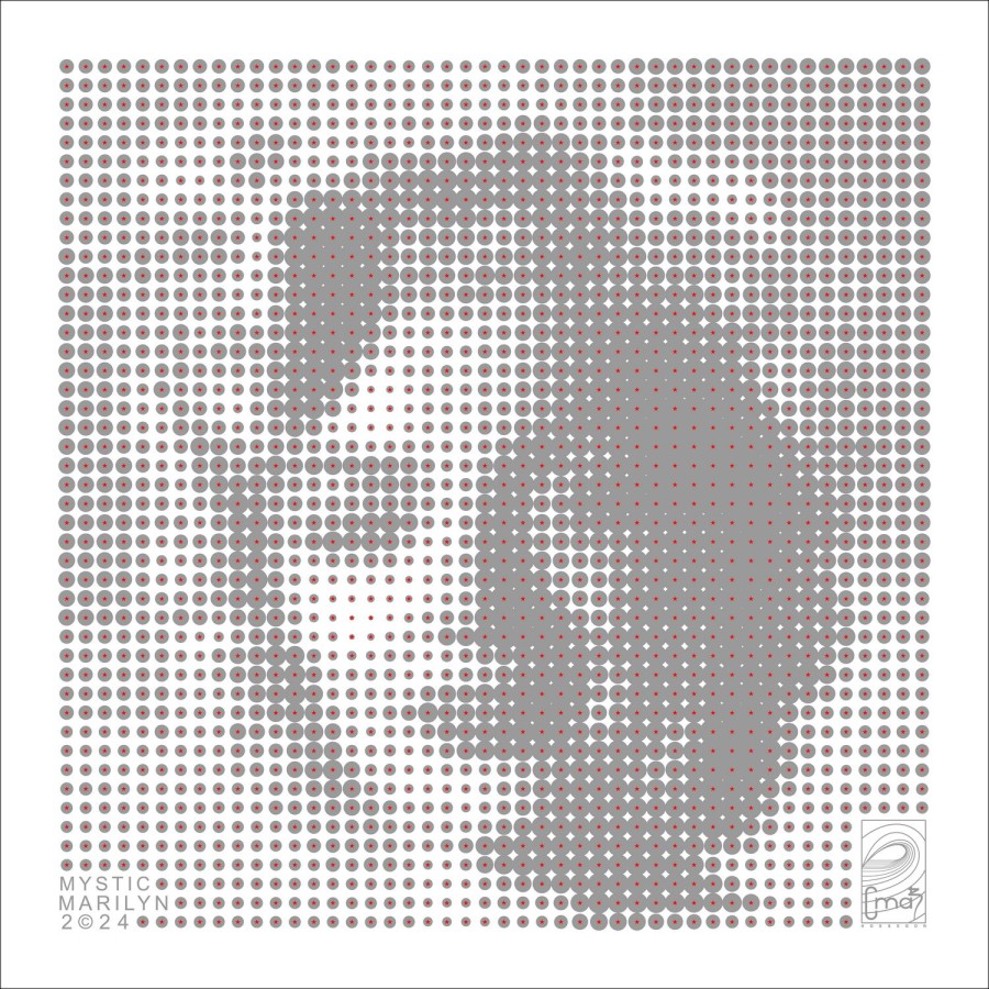 "MysticMARTY - Grayred" von CMAB 2024 - limitierte Auflage auf Aluminium
