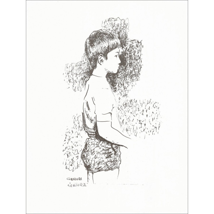 "The Boy" by Noé Canjura 1966 - Original Signed Lithograph