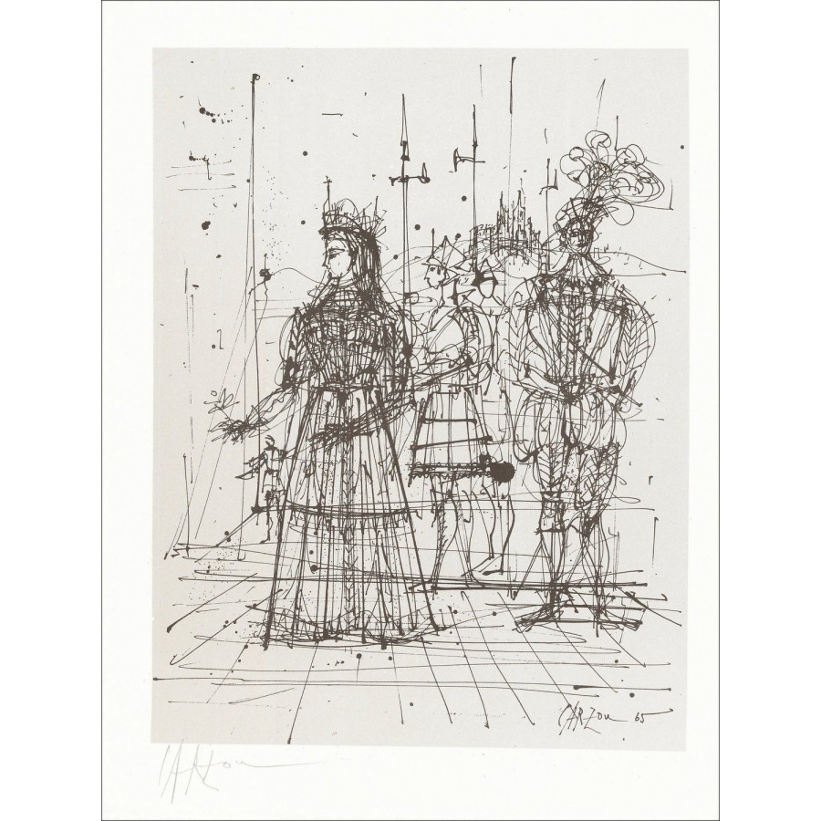 "Majesty" di Jean Carzou 1966 - Stampa firmata