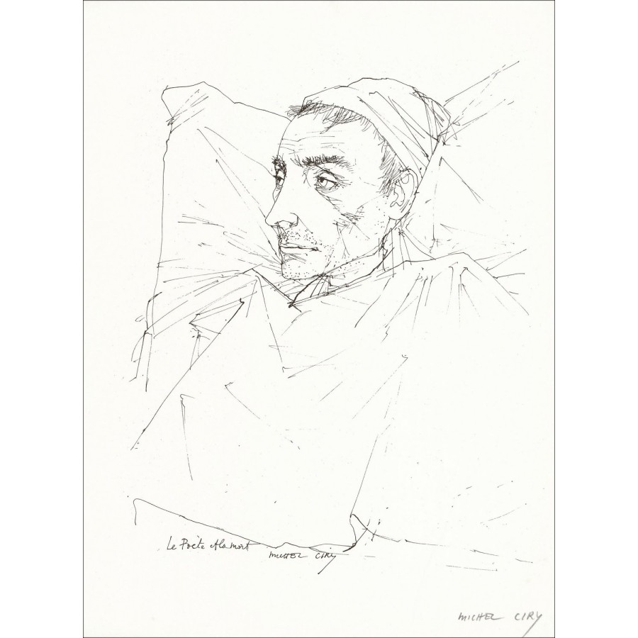 "Le Poète" de Michel Ciry 1966 - Impresión certificada y firmada