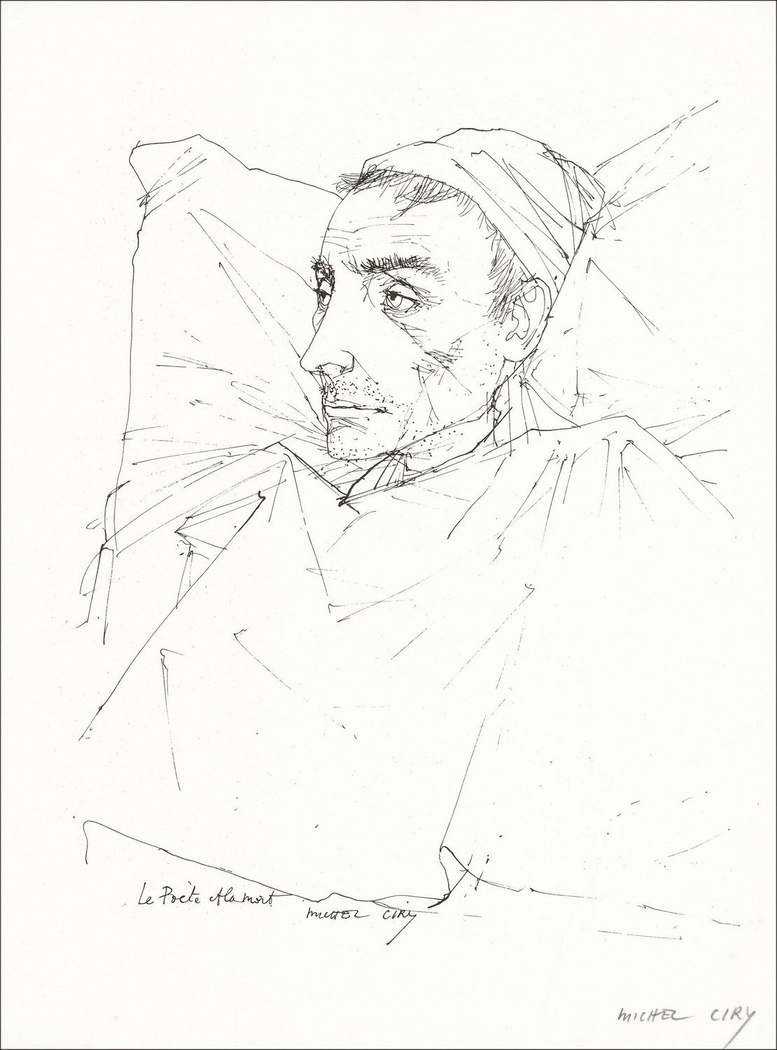 "Le Poète" par Michel Ciry 1966 - Estampe Certifiée et Signée