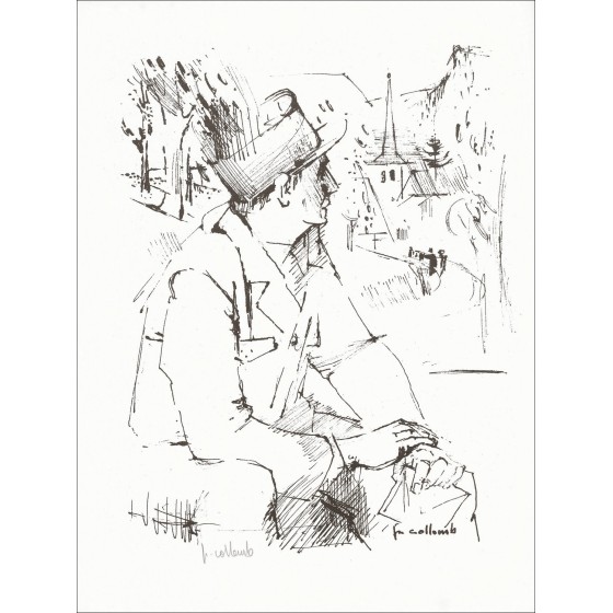 "The Constable" von Paul Collomb 1966 - Originaldruck signiert