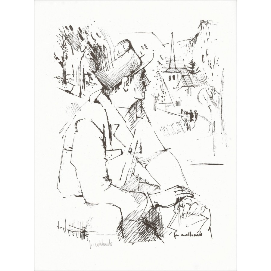 "The Constable" von Paul Collomb 1966 - Originaldruck signiert