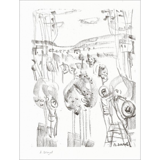 "The Campaign" van Auguste Durel 1966 - Authentieke print