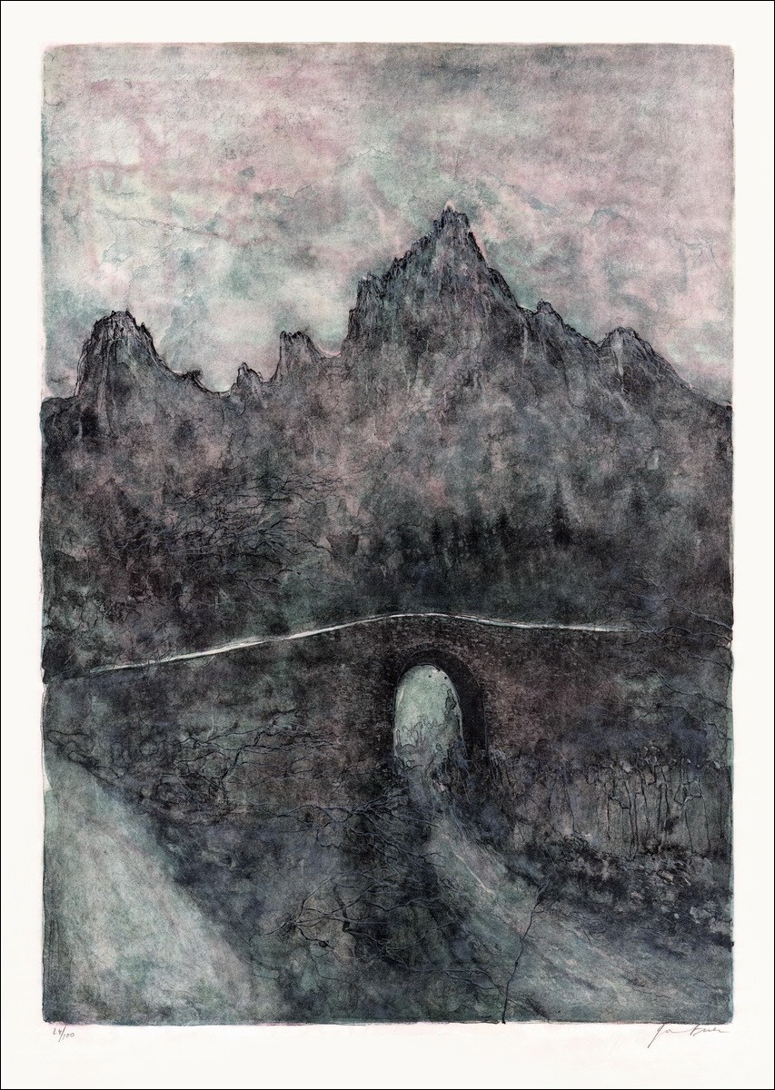 Acquisto Litografia Originale GANTNER Bernard Le petit pont