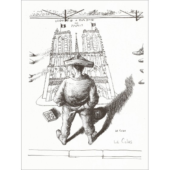 "Notre Dame de Paris" di Pierre Le Colas 1966 - Litografia firmata
