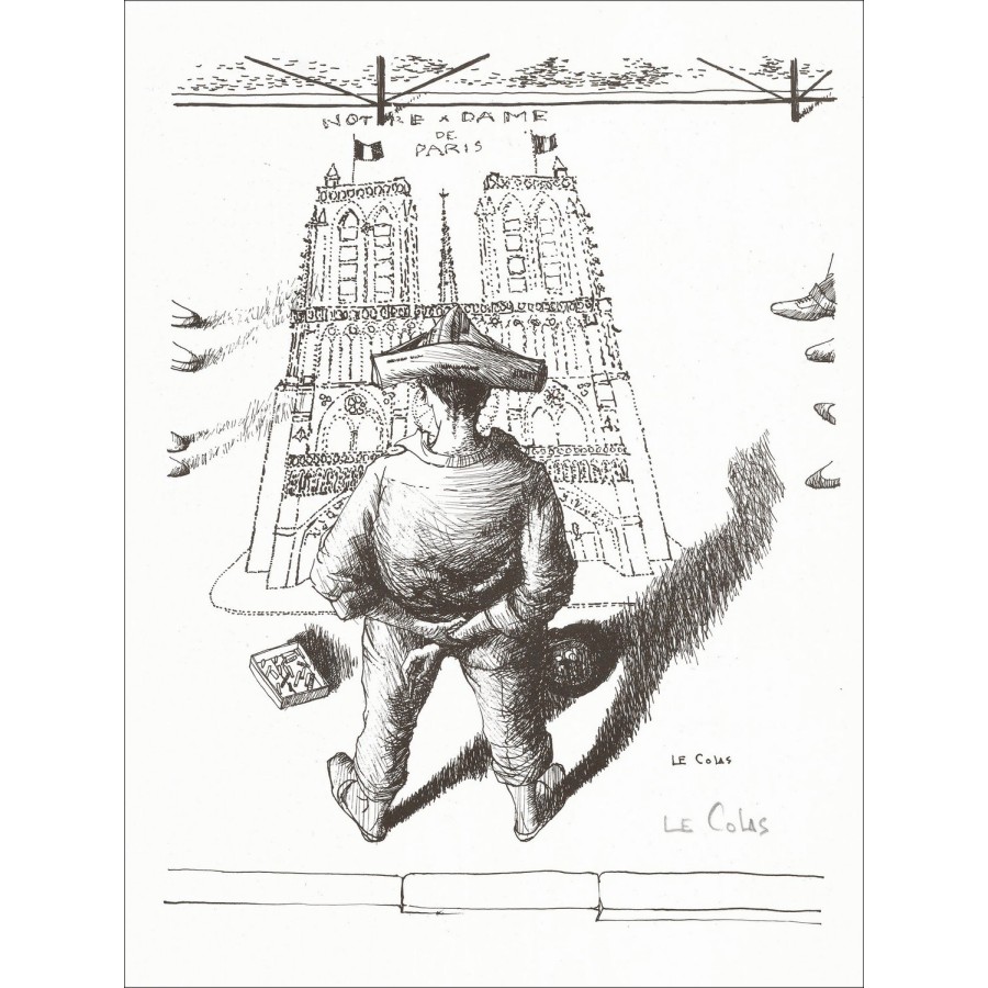 "Notre Dame de Paris" di Pierre Le Colas 1966 - Litografia firmata