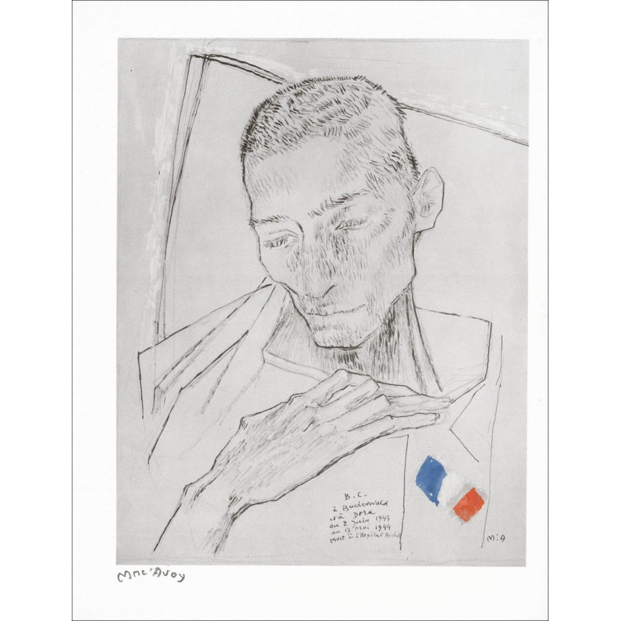 "Portrait" par Édouard Mac'Avoy 1966 - Estampe Signée et Contresignée