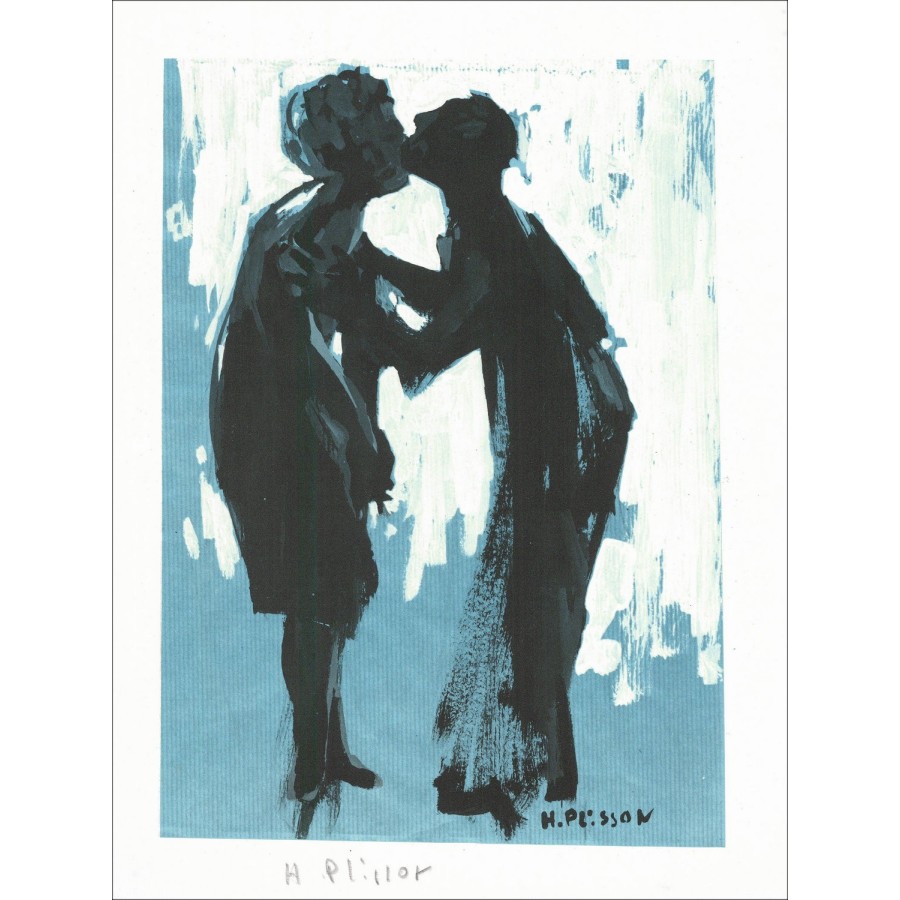 "The Paar" van Henri Plisson 1966 - Ondertekende lithografie