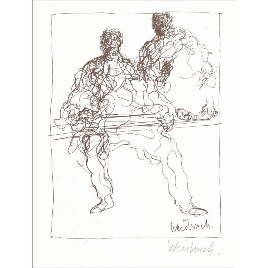 "Personalities" by Claude Weisbuch 1966 - Lithograph Signed