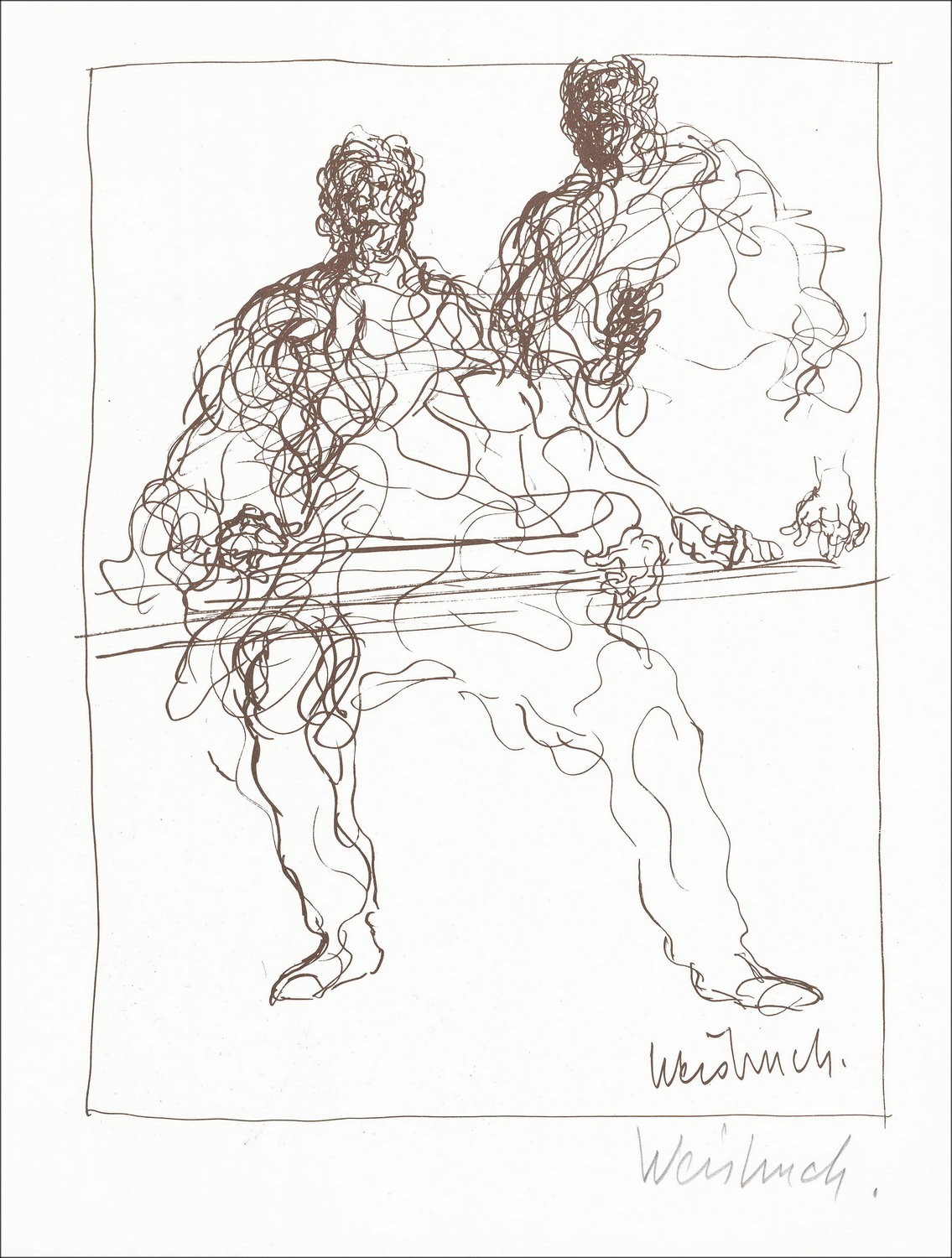 "Persönlichkeiten" von Claude Weisbuch 1966 - Lithograph signiert