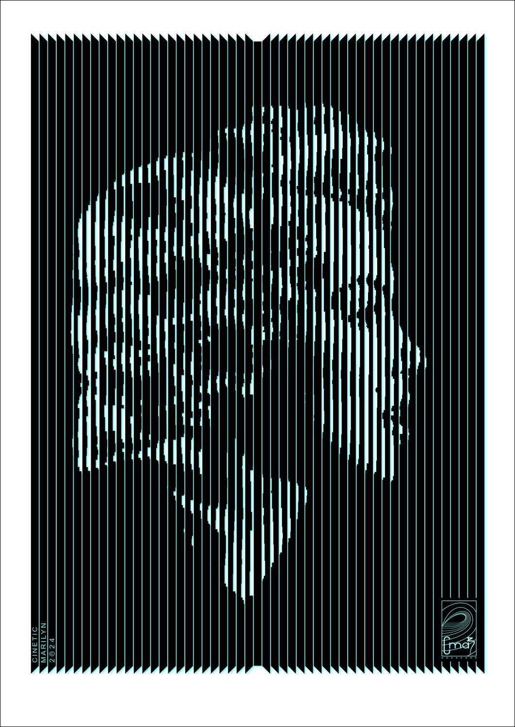 "Cinetico marilyn blu" di CMAB 2024 - Lavoro esclusivo in vendita