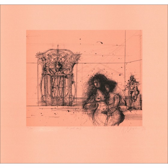 "La Porte Close II" por Jean Carzou 1983 - Litografía firmada