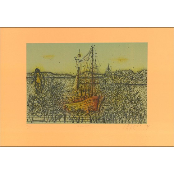 "Le Beau Bateau" door Jean Carzou