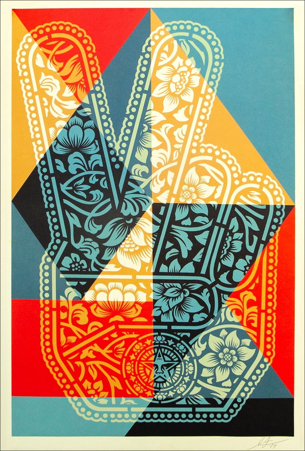 "Pecore geometriche" di Shepard Faisy - Schermata firmata