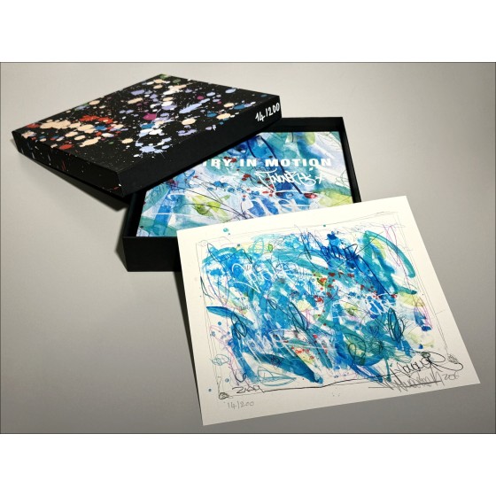 JonOne - "Poetry in Motion" Box Set (Painting + unique signed enhanced screen print + book) 2019