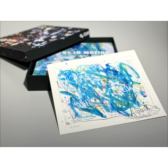 Jonone - Poëzie in Motion Box (Painting + Silk Ground met verbeterde (unieke) ondertekende + werk) 2019
