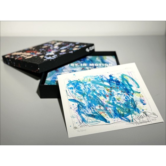 JonOne - "Poetry in Motion" Box Set (Painting + unique signed enhanced screen print + book) 2019