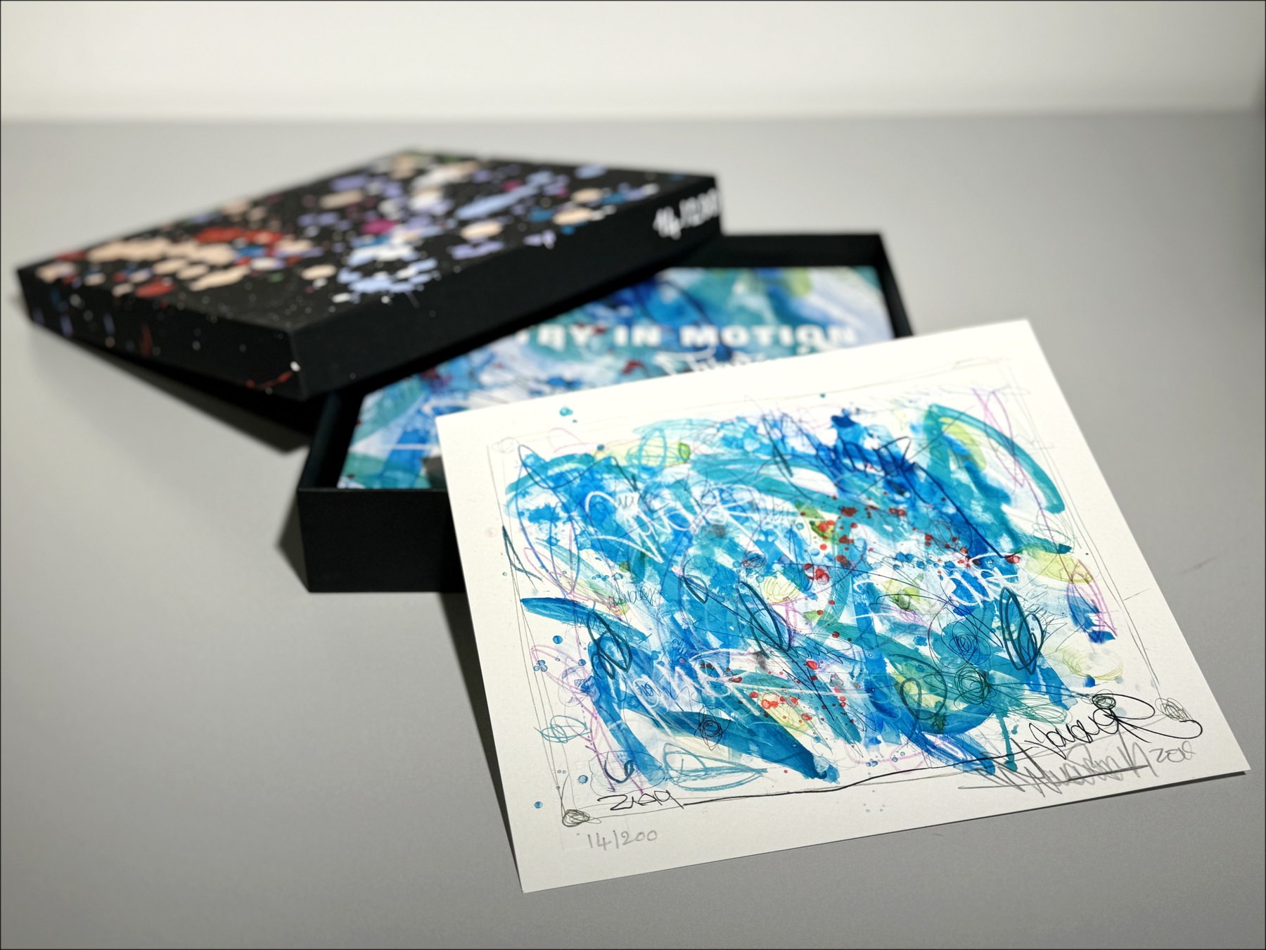 Jonone - Poëzie in Motion Box (Painting + Silk Ground met verbeterde (unieke) ondertekende + werk) 2019