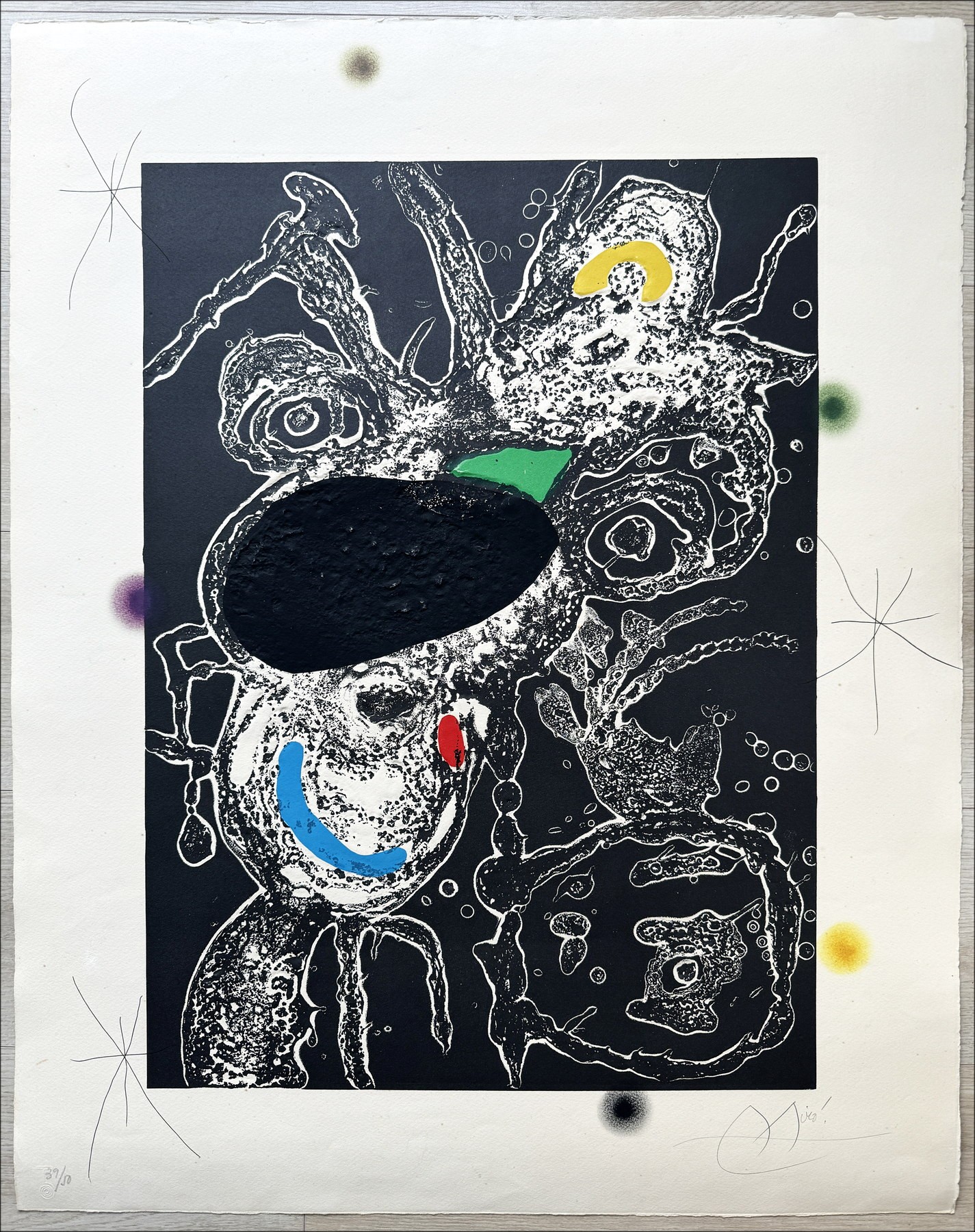 "Espriu III" by Joan Miró, 1975 - Limited Edition Engraving