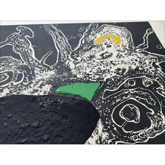 Joan MIRO - Gravure au carborundum "Espriu III" 89x70cm signée