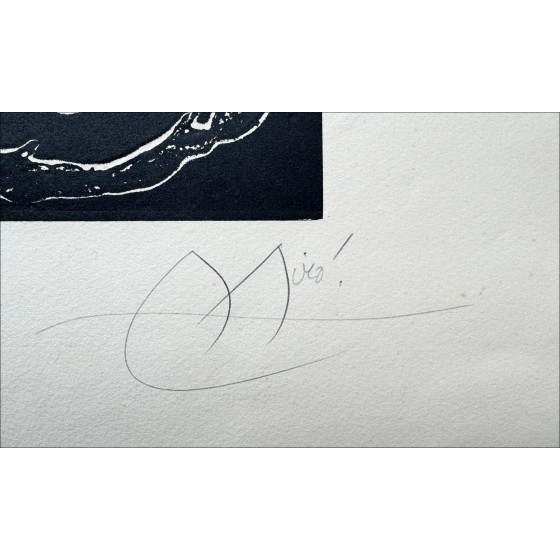 Joan MIRO - Gravure au carborundum "Espriu III" 89x70cm signée