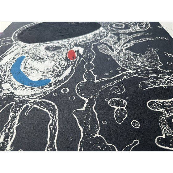 Joan MIRO - Grabado de Carborundum "Espriu III" 89x70cm firmado