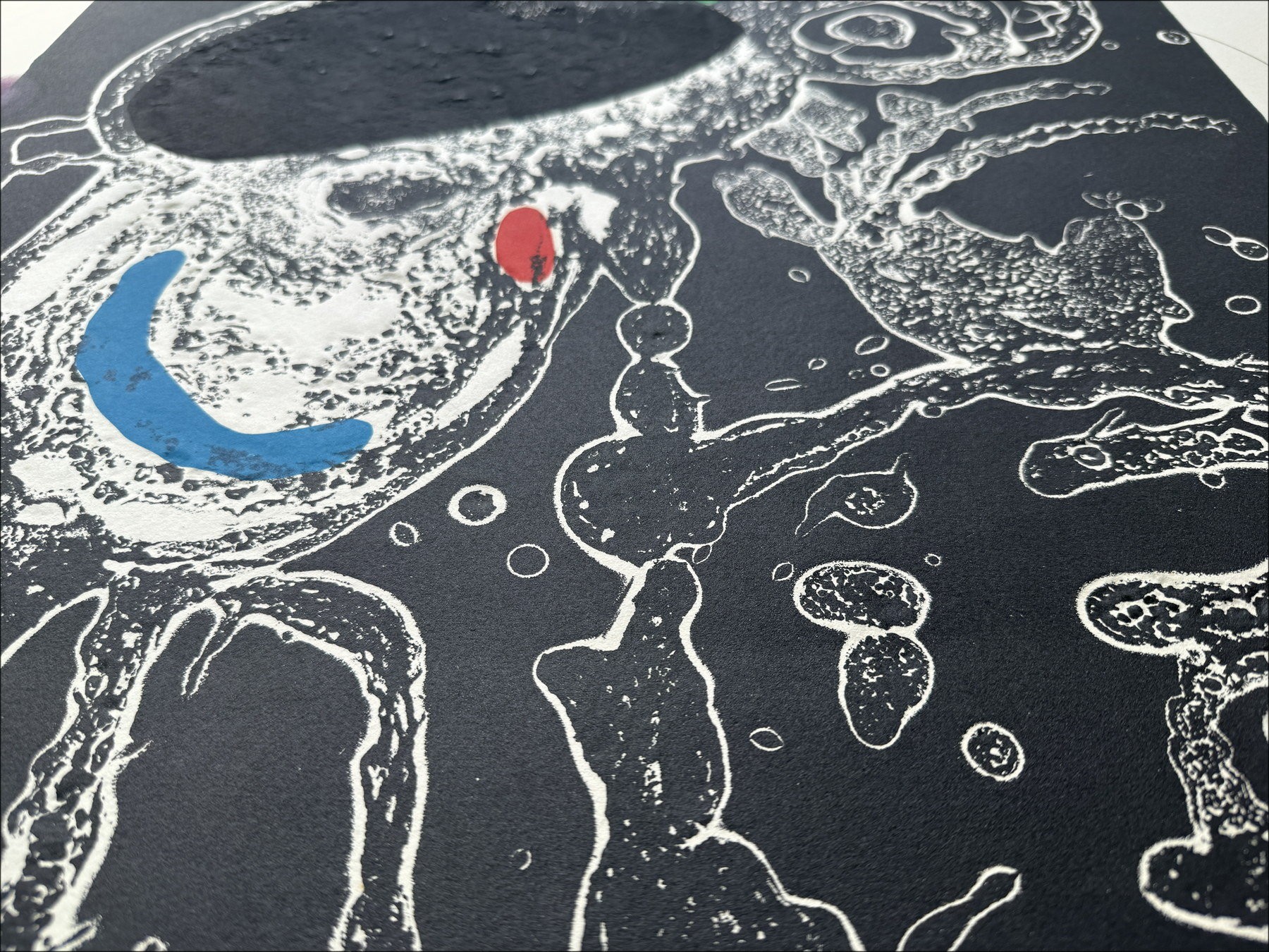 Joan MIRO - Gravure au carborundum "Espriu III" 89x70cm signée