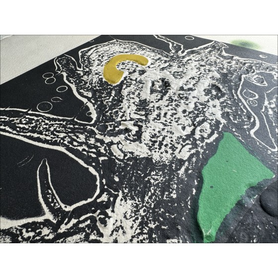 Joan MIRO - Gravure au carborundum "Espriu III" 89x70cm signée